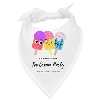 Ice Cream - Bandana - Weiß - Vorne
