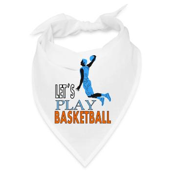 Basketballspielen Basketballspieler Geschenkidee - Bandana - Weiß - Vorne