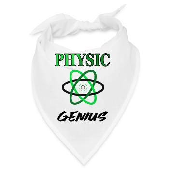 Ich bin ein Physik-Genie Physik studieren Geschenk - Bandana - Weiß - Vorne
