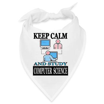 Informatik Student Computerlinguistik studieren - Bandana - Weiß - Vorne
