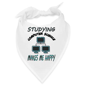 Informatik studieren Informatik-Student Geschenk - Bandana - Weiß - Vorne