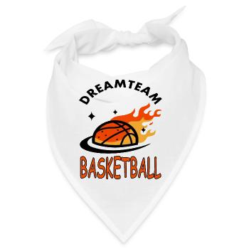 Basketball spielen Basketballer Korbleger Geschenk - Bandana - Weiß - Vorne