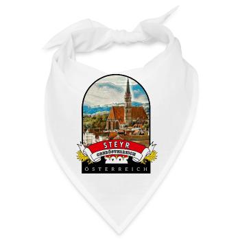 Oberösterreich Steyr Österreich Souvenir - Bandana - Weiß - Vorne