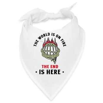 save the planet die Erde retten Welt retten Klima - Bandana - Weiß - Vorne