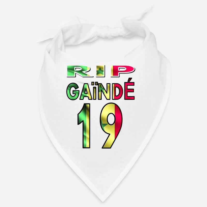 Né au Sénégal numéro 19 drapeau sénégalais Bandana