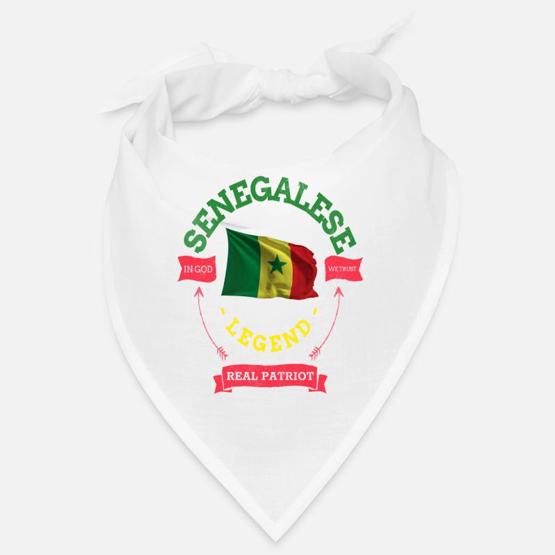 Je suis du Sénégal Dakar vert jaune rouge cadeau Bandana