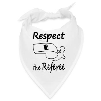 Ich bin Schiedsrichter Respekt für Schiedsrichter - Bandana - Weiß - Vorne