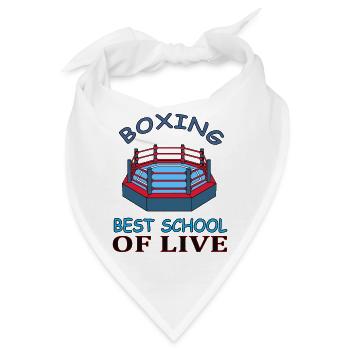 Boxer Boxkampf Boxkämpfer Kampfsport Geschenkidee - Bandana - Weiß - Vorne