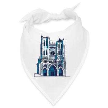Kathedrale von Amiens - Bandana - Weiß - Vorne