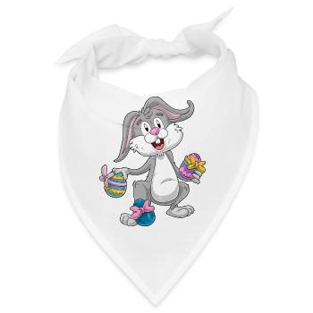Osterhase - Bandana - Weiß - Vorne