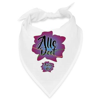 alle doof - außer mir - Bandana - Weiß - Vorne