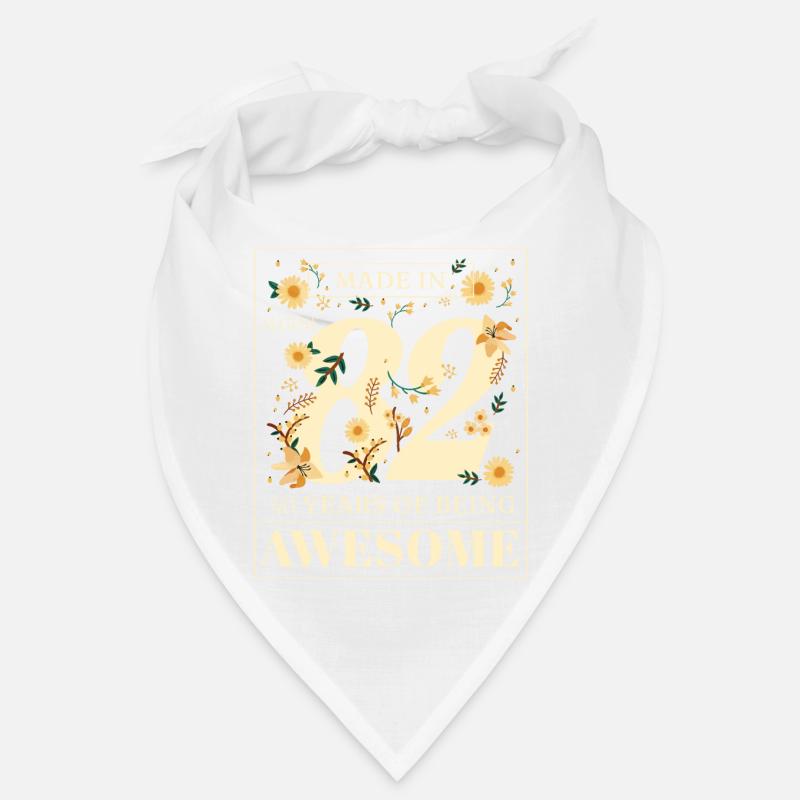 August 1982 - 40th birthday gift. Awesome. - Bandana - white