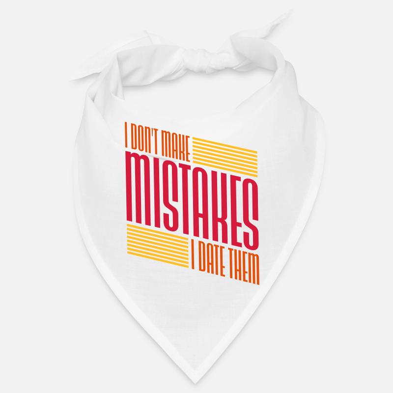 Date Mistakes Quote Logo Bandana