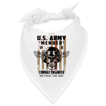 US Army Kampf Techniker - Bandana - Weiß - Vorne