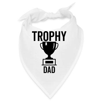 Trophäe Papa - Bandana - Weiß - Vorne
