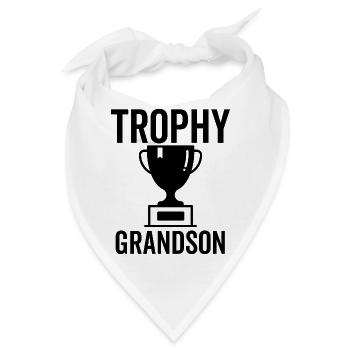 Trophäe Enkel - Bandana - Weiß - Vorne