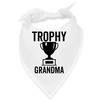 Trophäe Oma - Bandana - Weiß - Vorne