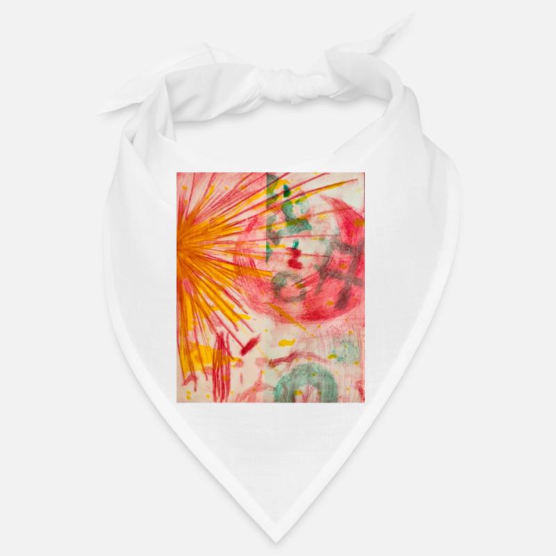 Art abstrait - Bandana - blanc