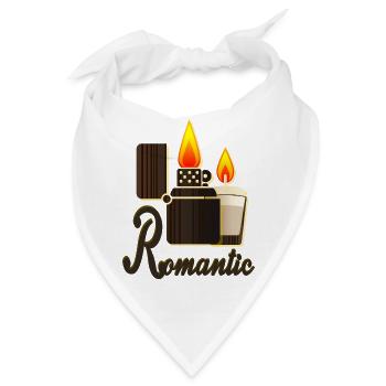 Kerzenlicht Romantik - Bandana - Weiß - Vorne