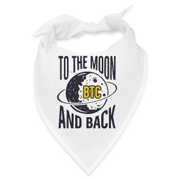 BTC Zum Mond - Bandana - Weiß - Vorne