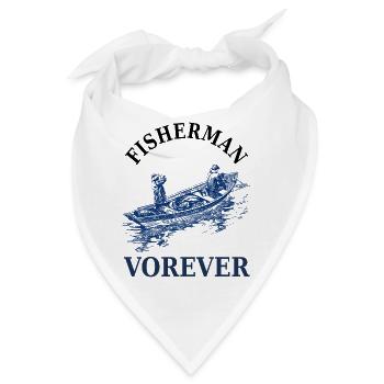 Angeln Fischer Fischfang Geschenkidee Fischerei - Bandana - Weiß - Vorne