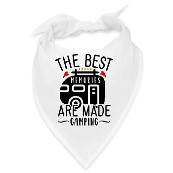 The Best Memories Are Made Camping - Bandana - Weiß - Vorne
