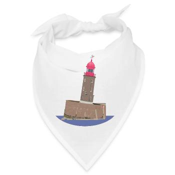 Der schiefe Turm von Bremerhaven ohne Text - Bandana - Weiß - Vorne