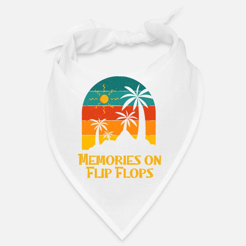 Souvenirs sur Flip Flops Summer Ocean Mer tropicale Bandana