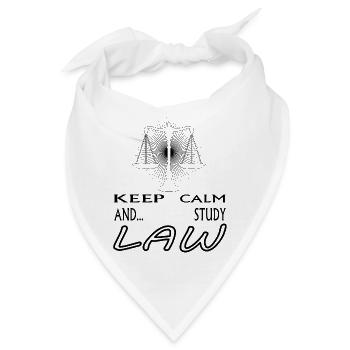 Jura studieren Jura-Student Anwalt Geschenkidee - Bandana - Weiß - Vorne