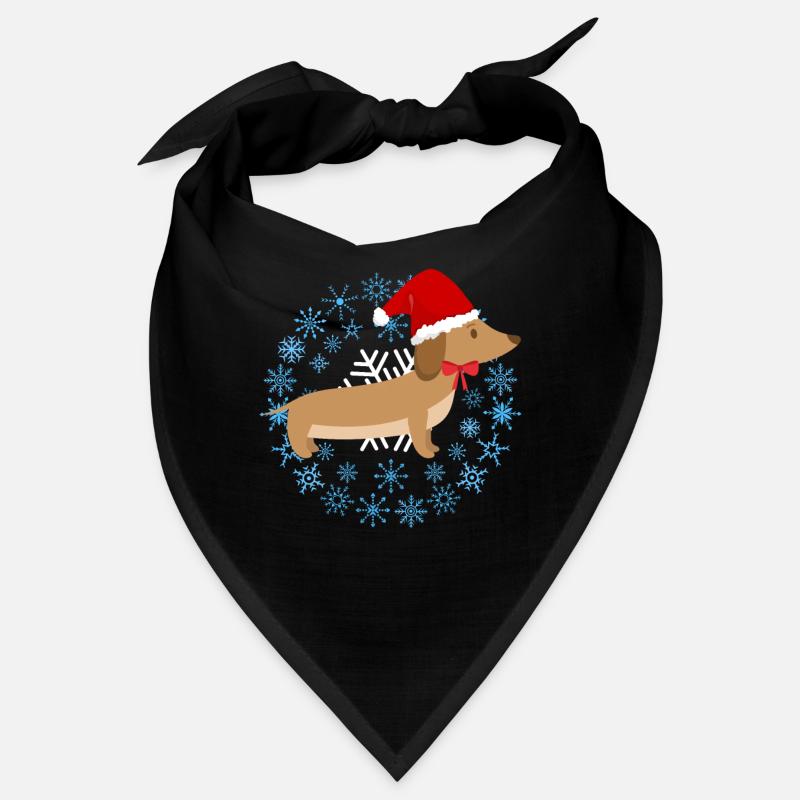 Drôle de Teckel de Noël Teckel de Noël Chien Bandana