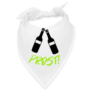 Bier Prost - Bandana - Weiß - Vorne