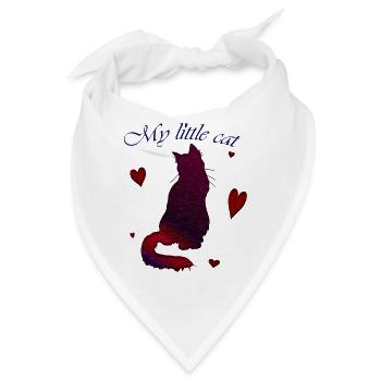 my little cat - Bandana - Weiß - Vorne