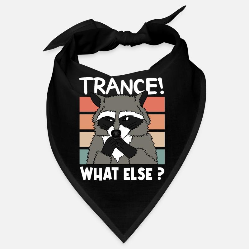 TRANCE RACOON Christmas Gift Techno Bandana