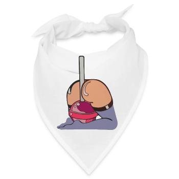 Lolly-X - Kunst - Bandana - Weiß - Vorne