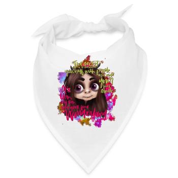 Finding Wonderland - Bandana - Weiß - Vorne