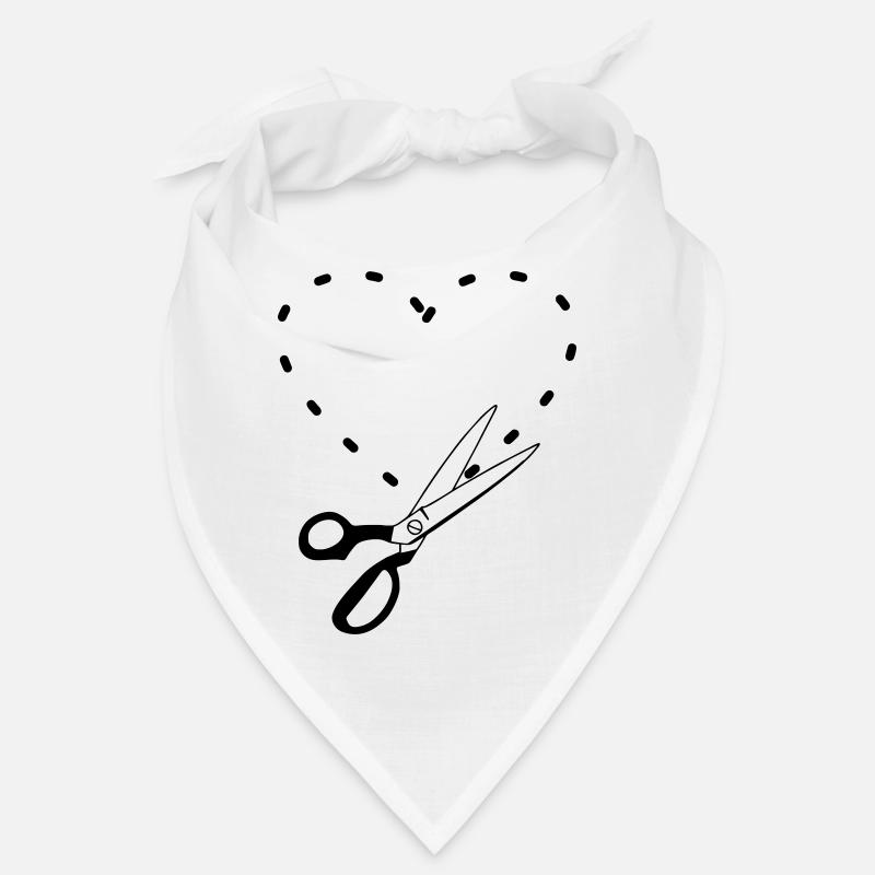Pattern cutting heart Bandana