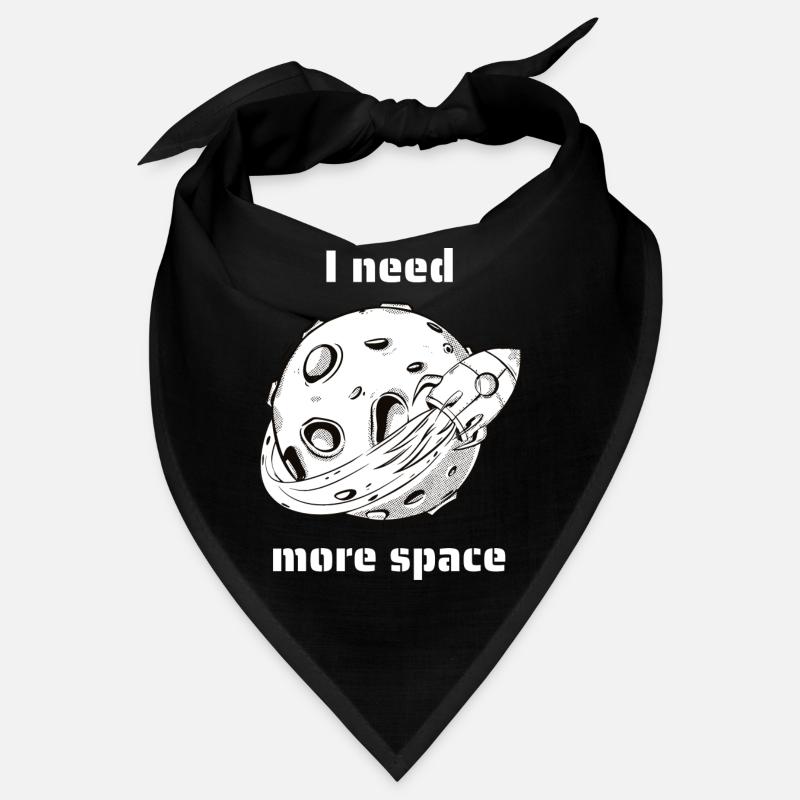 I Need More Space Funny Retro Outer Space Designs Bandana