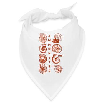 AMMONITEN - Fossil - Paläontologie - Student - Bandana - Weiß - Vorne