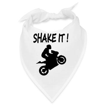 Motocross Motorrad fahren Stunt Kaskade Geschenk - Bandana - Weiß - Vorne