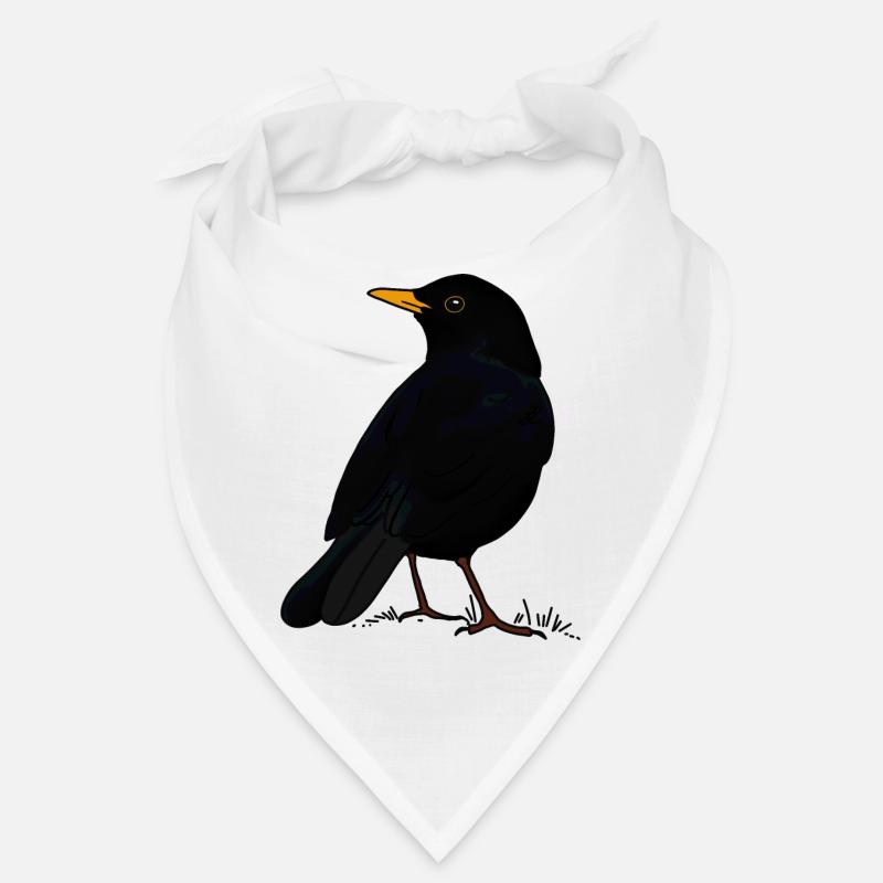 Amsel - Bandana - Weiß