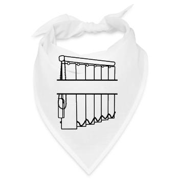 Lamellen, transparente Fensterverkleidungen - Bandana - Weiß - Vorne