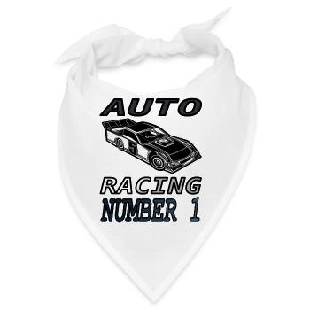 Rennfahren Rennfahrer Spruch Autorennen Geschenk - Bandana - Weiß - Vorne
