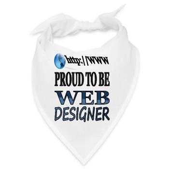Ich bin Webdesigner Internet Web-Entwickler - Bandana - Weiß - Vorne