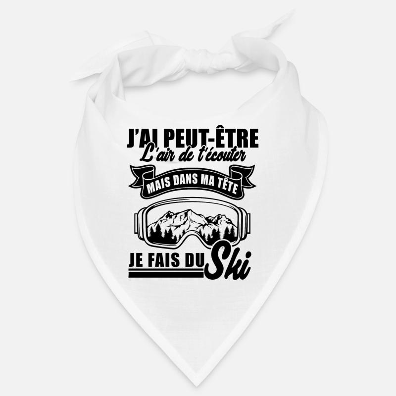 dans ma tête je fais du ski 2 Bandana