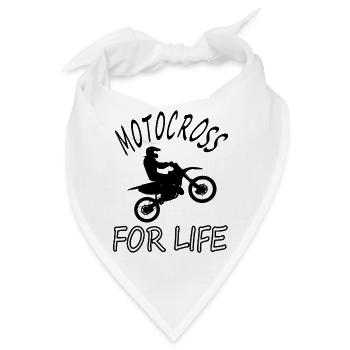 Motocross fahren Kaskade stunt Motorrad Geschenk - Bandana - Weiß - Vorne