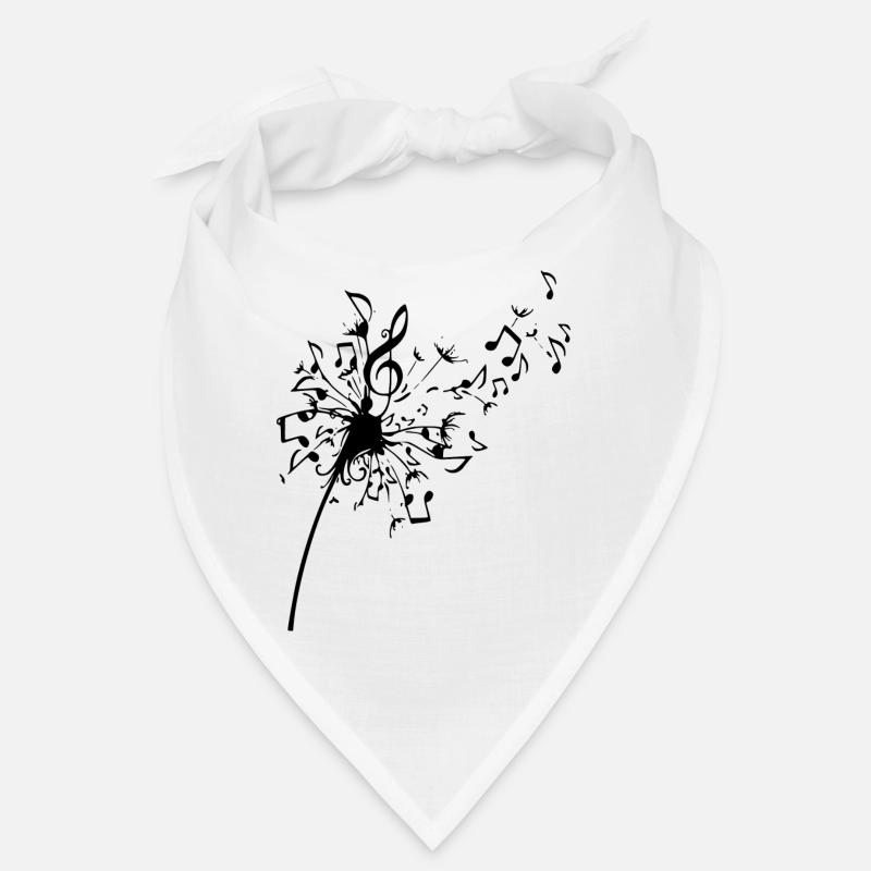 Löwenzahn Noten - Bandana - Weiß