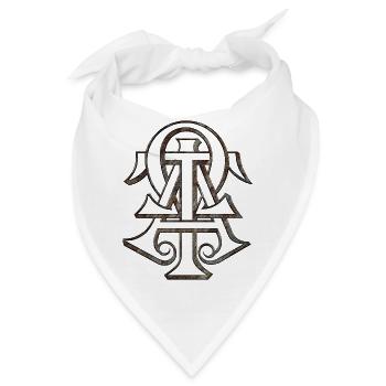 Ich bin Alpha und Omega Jesus Christus Hoffnung Religiös - Bandana - Weiß - Vorne