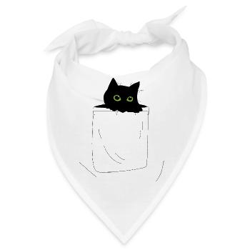 Kätzchen - Bandana - Weiß - Vorne