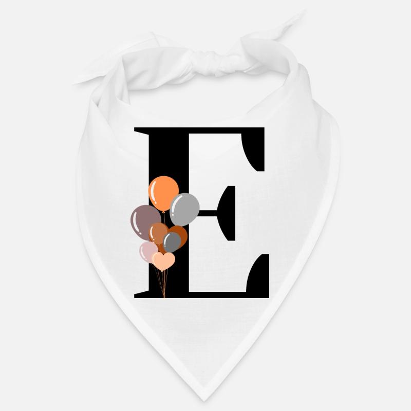 Buchstabe e Geburtstagsballon Bandana