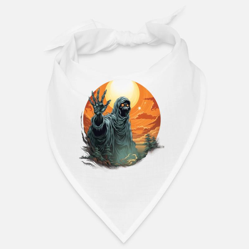 Halloween Emerging Hands Citrouille effrayante Bandana